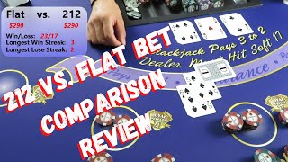 212 vs Flat Bet – Blackjack System Comparison Review pt. 1