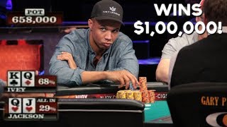 Phil Ivey Destroys A Poker Amatuer And Wins $1,000,000!