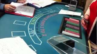 Casino Blackjack Play with Tips and Tokens Part 01