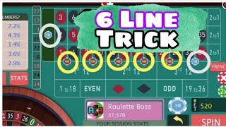 How Cover & Control 6 Line on Roulette