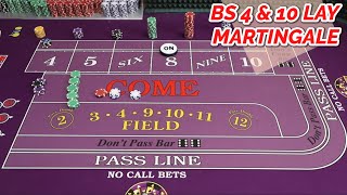 UNLIMITED COCKTAILS – LAY BET MARTINGALE 4 & 10 Craps System