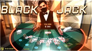 So i took $250 to a BLACKJACK Table  – Roobet