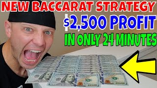 Christopher Mitchell “NEW” Baccarat Winning Strategy Makes $2,500 In Only 24 Minutes.