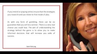 The Advantages Of Learning Blackjack Strategies