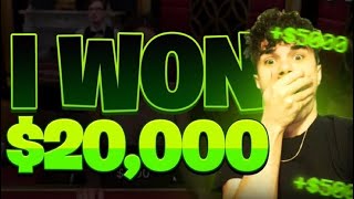 I WON $20,000 ROOBET *INSANE* (ALL IN BLACKJACK & ROOBET)