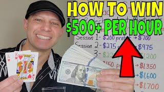 Blackjack Strategy- Christopher Mitchell Tells How To Play Blackjack & Win $500+ Per Hour.