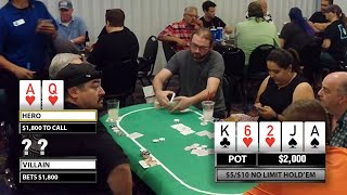 TRIPLE Donk Bet??? (Weird Poker Hand)