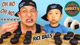 ONIGIRI ROULETTE!! (Onigiri AKA RICE BALL or MUSUBI) CRUNCHBROS vs CRUNCHMOM!!!