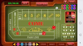 Casino style Craps table-winning strategy