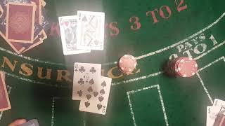 DOUBLE DECK BLACKJACK (STAY 14s 15s 16s ) system #8 -$300 into +$50