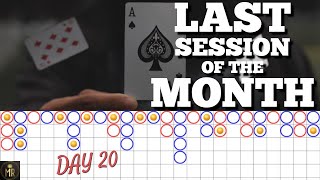 DAY 20 | LAST Baccarat Session of the MONTH before RESULTS! Can we end on a positive note?