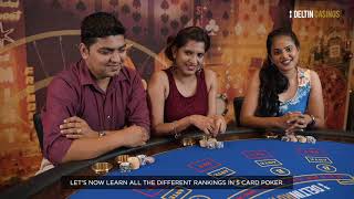 Learn To Play | 5 Card Poker | Deltin Casinos