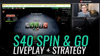 SPIN & GO STRATEGY AND LIVE PLAY at $40 stakes! Spin & Go Strategy Series