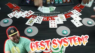 PROFITABLE SYSTEM ❓🔥 Blackjack Fibonacci Sequence Betting System | Live Blackjack Session #1