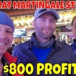 Baccarat Martingale Strategy- Christopher Mitchell Makes $800 Profit Gambling In Las Vegas.