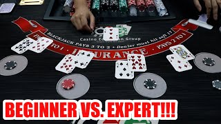 BLACKJACK BATTLE – Expert vs. Beginner