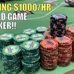 I Win $1000/Hr In Crazy Game Of Poker!! Poker Vlog Ep 148