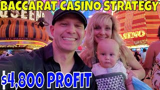 Christopher Mitchell Baccarat Casino Strategy $4,800 Profit At Bellagio Las Vegas.