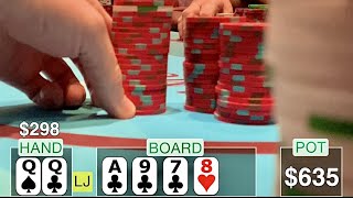 MY BIGGEST BLUFF EVER! WILL IT WORK?! // TEXAS HOLDEM TIPS AND STRATEGIES POKER VLOG 19