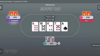 Jackpot Sit N Go Strategy – On Ignition Poker App