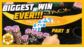 BIGGEST WIN EVER! HIGH LIMIT BLACKJACK | $2500 BUY IN | PART 5