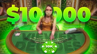 Subscriber SPENDS my $10,000 BLACKJACK HAND!