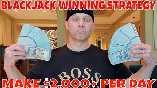 Blackjack Winning Strategy- Christopher Mitchell Shows How To Make $2,000+ Per Day.