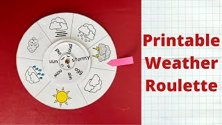 DIY Weather roulette. Download the template!