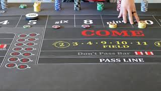 Awesome craps strategy:  Even higher limit table