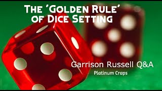 Dice Setting, Place Betting & Positive Energy! Garrison Russell Q&A, Platinum Craps