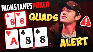 Will DWAN get STACKED by QUADS on High Stakes Poker?