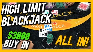 ALL IN BLACKJACK HANDS – High Limit Blackjack Session