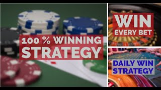 100% Winning Roulette Strategy | Win Every Bet | Daily Win Strategy