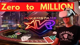 Tips to get to a million at Pokerstars VR without playing Poker and play only slots and Blackjack