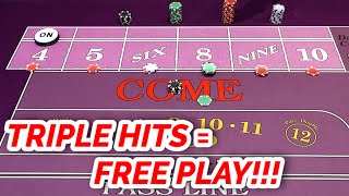 FREE PLAY IN THREE HITS! “Triple Lux” Craps System Review