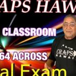 Craps Hawaii — In the Classroom $64 Across FINAL EXAM