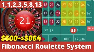 Best Roulette Strategy to Win 2020 | Fibonacci Roulette System Big Win | Roulette Winning 2020