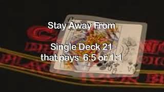 What Kind of Tables to Avoid in Blackjack