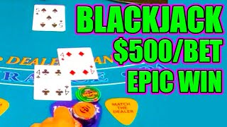 $500/HAND on Blackjack & This Happened! #Shorts