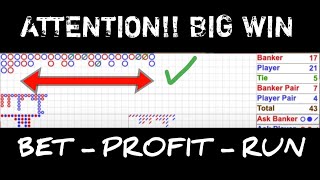 DAY 28 || Strategi Baru Bermain Baccarat Menang Banyak Hari ini “STOP” haha