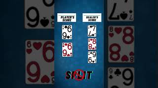 Blackjack TIP- Should you split pair of 6 against dealer 7? Learn blackjack tips. #shorts #blackjack