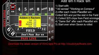 “Add ’em N’ Rack ’em” How to play craps nation strategies & tutorials 2020