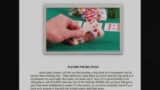 No Limit Hold ’em Tournament Strategy Poker Course