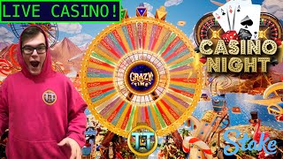 LIVE CASINO GAMES! Crazy Time, Black Jack, Slots, Bonus Buys! !stake