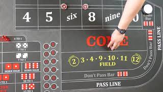 Good craps strategy?  22 inside press