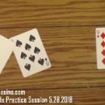 Real Cards Baccarat Practice Session 5.28.2018