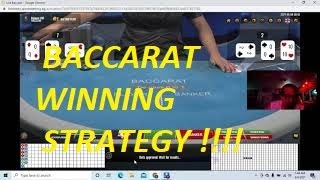 Baccarat Winning Strategy ” LIVE DEALER PLAY ” By Gambling Chi 5/4/2021