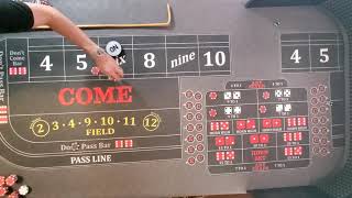 Craps Don’t Pass, My Way Strategy, Up $400 in 8 minutes