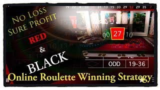 No loss : sure profit : black and red only :Roulette WIN tricks