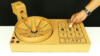 How To Make Casino Roulette Game from Cardboard at Home